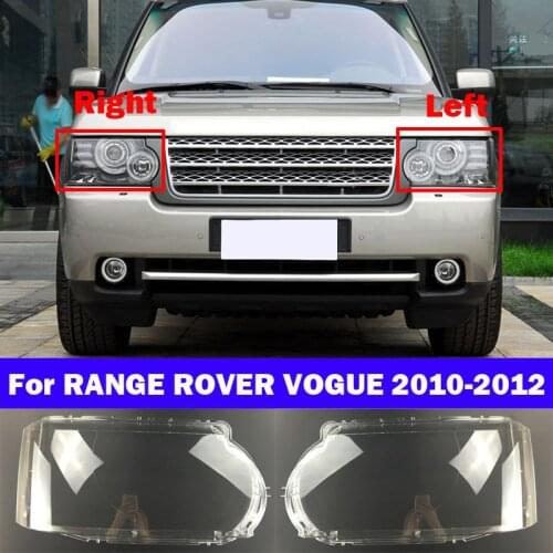 Car Front Headlight Cover For LAND ROVER RANGE ROVER VOGUE 2010-2012 light Caps Transparent Lampshade Glass Lens Shell