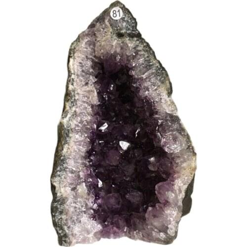 TOP Natural Purple Amethyst Cathedral Quartz Crystal Cluster Mineral Specimen from Brazil