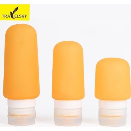 Refillable bag Bottles for take Shampoo shower liquid on travel 6 Colors silicone bottle 3pcs/lot free shipping 13773