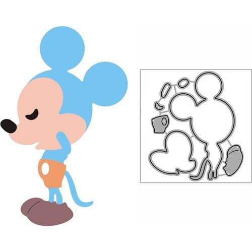 New Goodbye Shy Mouse Craft Embossing Mold 2021 Metal Cutting Dies for DIY Decorative Scrapbooking Album Card Making No Stamps