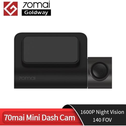 Original 70mai Mini Dash Cam 70 MAI Mini Car Camera Recorder 140 FOV 1600P Night Vision Wifi Mini Car DVR APP Control multi DVR