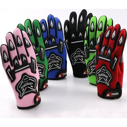 TDPRO Full Finger Guantes Motorcycle Racing Gloves Aaccessories For Kids Motocross Bicycle Dirt Pit Bike ATV/QUAD Cycling Glove