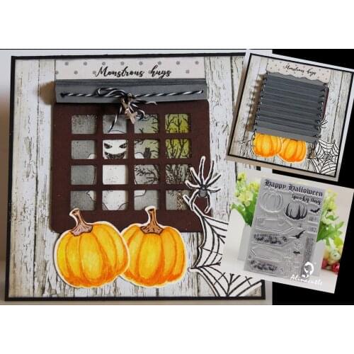 AlinaCraft CLEAR STAMPS happy halloween sparky day Scrapbook Card album paper craft rubber roller transparent silicon stamps