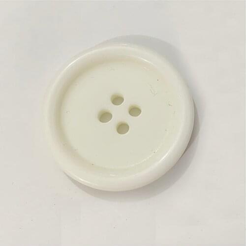 10pcs 30mm Cream Color Buttons Sewing Flatback Resin for DIY Craft Sweater Coat Sweater Cloth Fasteners Scrapbooking