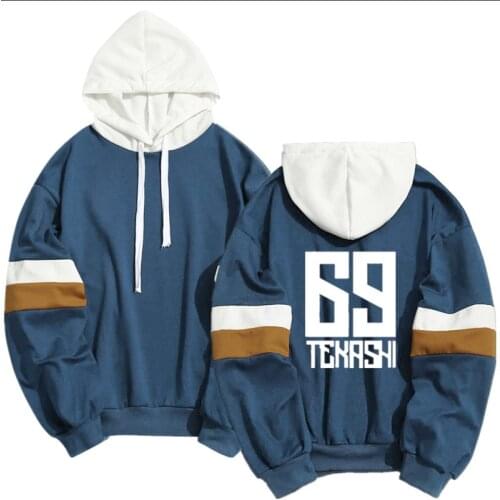 2021 Spring Summer Fashion 69 Hoodie Ladies Mens Harajuku Pullover Casual Long-Sleeved Color Block Hooded Hip-Hop Clothing