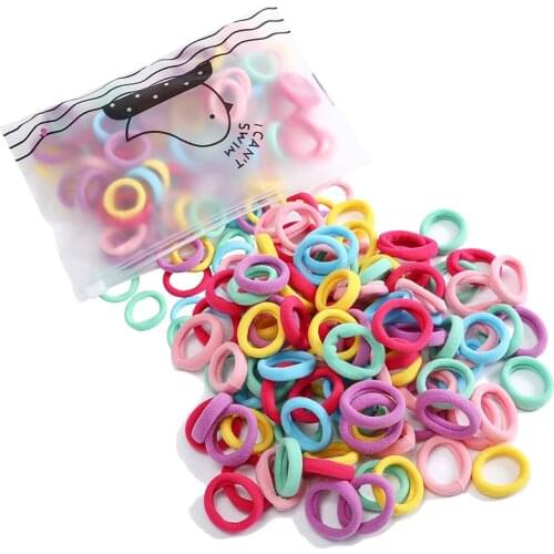 Haimeikang 50 pcs/lot Girls Scrunchies Elastic Hair Bands for Women Hair Rubber Band Rope Ties Gum Hairband Headwear