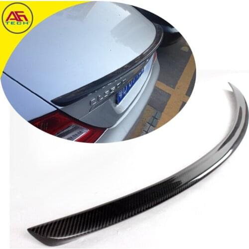 Carbon fiber AG style auto rear boot lip spoiler rear trunk spoiler wing for Mercedes-Benz CLS class W219 2004-2010