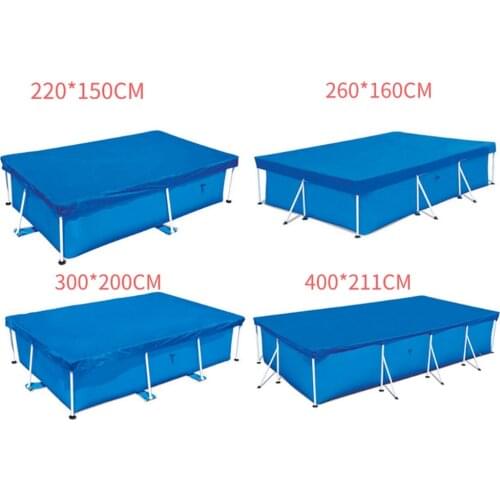 Cover Cloth Mat Cover 400*211CM/300*200CM/260*160CM/220*150CM Frame Pool for Garden Swimming Pool Cover Rainproof Dust Cover