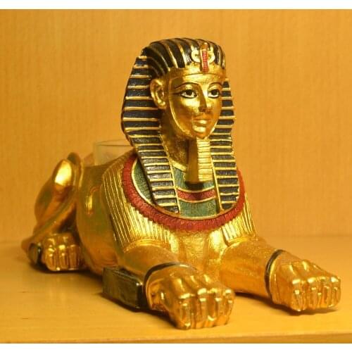 EGYPTIAN SPHINX DECORATION HANDMADE CRAFTS MODERN HOME DECORATIVE GUARDIAN SAFE HOME