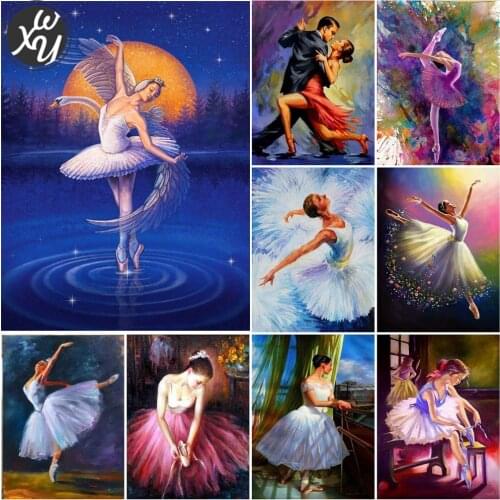 WEIWEI Diamond Painting Pretty Ballerinas Diy 5D Diamond Mosaic Full Square/round Cross Stitch Home Decoration Handicrafts Decor