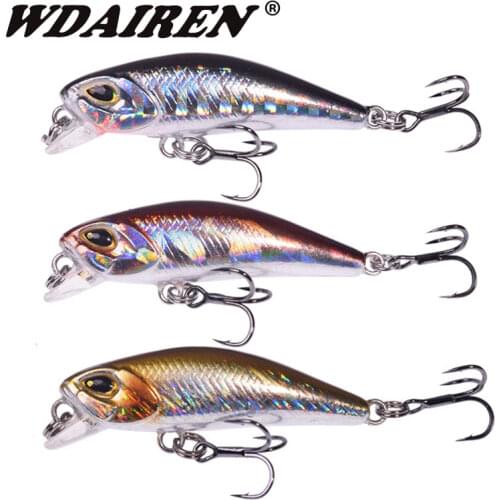 Mini Sinking Minnow Wobbler Fishing Lure 4.5cm 3.8g Japan Deep Water Pesca Fishing Tackle Artificial Hard Bait Jerkbait Lures