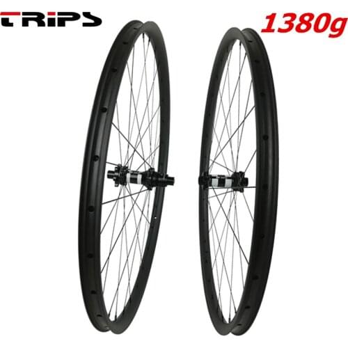 1380g 350 Series 29er Carbon MTB Wheels XC Mountain bike Wheel set 34mm Width Super Light Weight CX-ray spokes 28H bicycle wheel