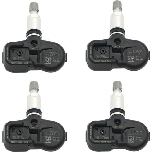 4 pieces Tire Pressure Monitoring System Sensor 42607-33021 42607-0E011 42607-33011 For Lexus IS250 IS350 RX350 GS300 GS350 GS43