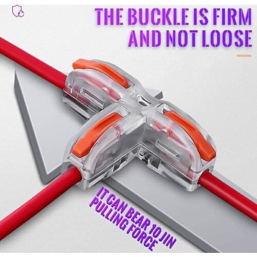 5/10PCS New Type Quick Connection Terminal Model T11 Universal Fast Wire Cable Connector Home Quick Connection Terminal Dropship