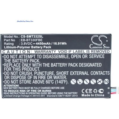 Cameron Sino 4450mAh Battery EB-BT330FBE for Samsung Galaxy Tab4 8.0 3G, SM-T330, SM-T331, SM-T335