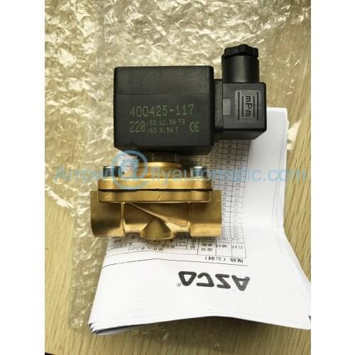 ASCO SCE210C094 1/2" Brass Two way shut-off Pilot operated Hung diaphragm Solenoid Valve