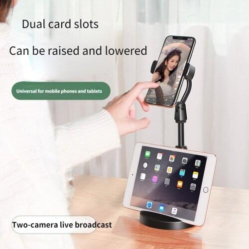 Smart Phone Bracket Can Be Raised and Lowered Live Broadcast Lifting Telescopic Tablet Phone Accessories Support Frame