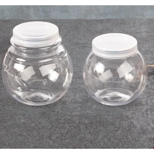 25pcs High quality transparent dessert cup PET round yogurt pudding ice cream fruit salad takeaway packaging cup with lid