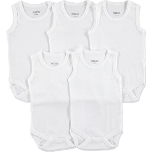 Newborn Summer 5 pec/lot newborn Unisex baby jumpsuit clothes for boy girl cotton breathable short sleeve cute clothing