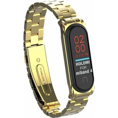 Metal Watch Band Smart Bracelet Smart Watch replaceable watch straps For Miband Stainless steel wrist strap for xiaomi mi band 4