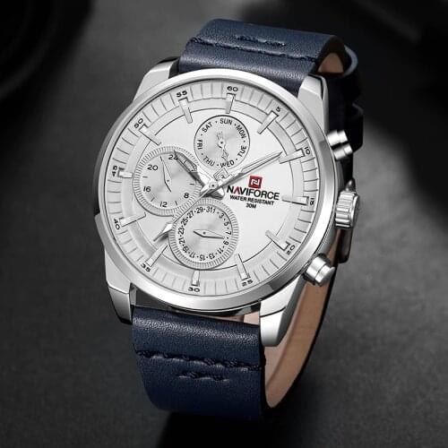 NAVIFORCE Watch Brand Luxury Men Quartz 24 Hour Date Watches Man Waterproof Clock Sport Starp Wrist Watch MensRelogio Masculino
