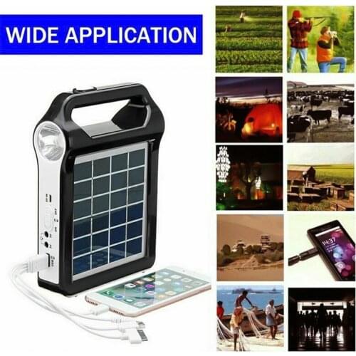 Newest 220V Solar Panel Power System Generator Professional Emergency Lighting Solar Generation Kit With LED Bulb