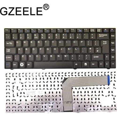 GZEELE NEW For Advent 9115 9315 9415 Keyboard UK Black Laptop E-SYSTEM V092328EK4