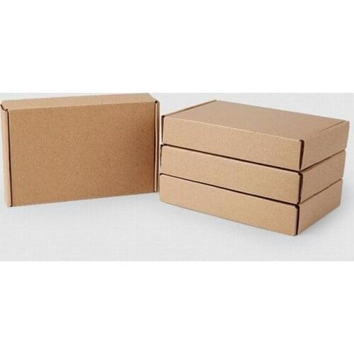 Wholesale 10pcs/lot 27*16.5*5cm Brown Kraft Gift Packing Boxes Soap Packaging Storage Item Package Mailing Box
