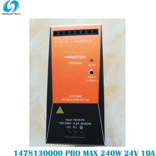 Original Weidmüller 1478130000 PRO MAX 240W 24V 10A Rail Switching Power Supply Single Phase, 100% Tested BeforeShipment