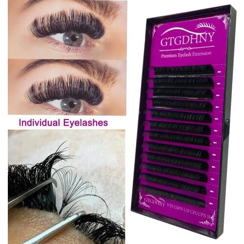 Individual Eyelash Extension Faux Mink False Eyelashes Artificial lashes For Makeup HandMade Natural Lash extension Supplies