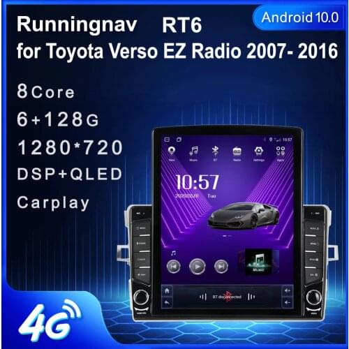 Runningnav For Toyota Verso EZ Radio 2007 - 2016 Tesla Type Android Car Radio Multimedia Video Player Navigation GPS