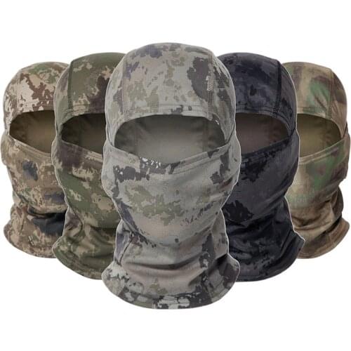 Military Camouflage Balaclava Outdoor Cycling Fishing Hunting Hood Protection Army Tactical Full Face Scarf Head Face Mask Cover
