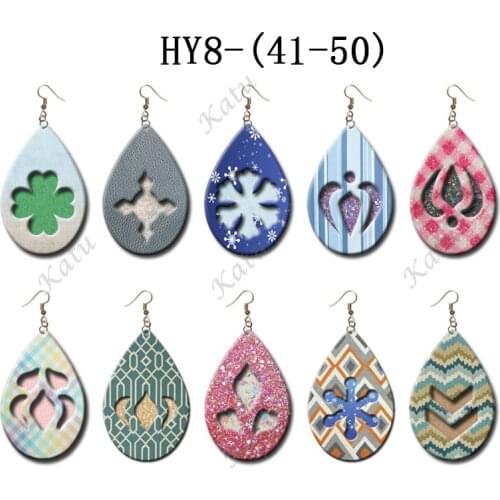 10 kinds of solid and hollow earring molds (size: 2 inches / 2.25 inches / 2.5 inches / 2.75 inches / 3 inches) wooden molds