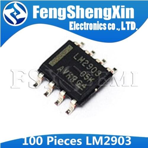 100pcs/lot LM2903 LM2903DR SOP-8 Low power dual voltage comparator