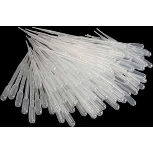 100PCS 3ml Graduated Pipettes Dropper Polyethylene