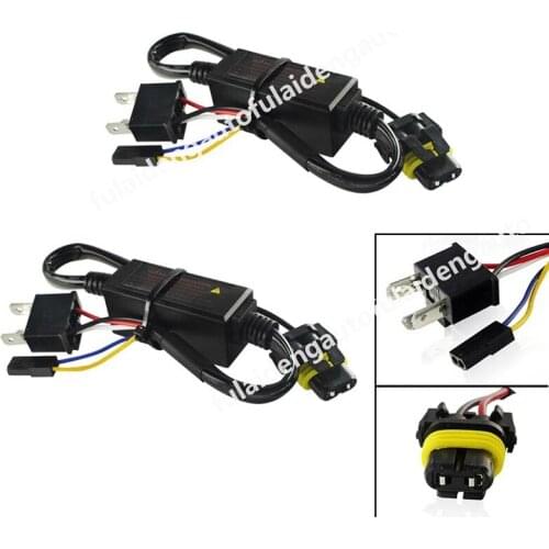2pcs Easy Relay Harness For H4 9003 Hi/Lo Bi-Xenon HID Bulbs Wiring Controllers Car Styling Accessories