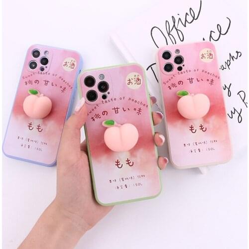 3D Unzip Squeeze Phone Case for iPhone 11 12 Pro Max mini XR XS Max 7 8 Plus SE 2020 Phone Cover Silicone Unzip Cover Case Shell