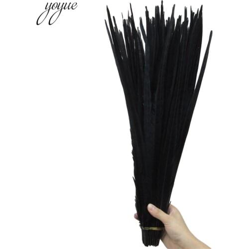 50Pcs/Lot 45-50CM Natural black Pheasant Tail Feathers For Crafts High Quality DIY jewelry Wedding Decorations Pheasant plumes