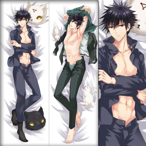 Anime Jujutsu Kaisen Fushiguro Megumi Pillowcase Dakimakura Cushion Pillow Case Cover decorative Hugging Body Home Bedding