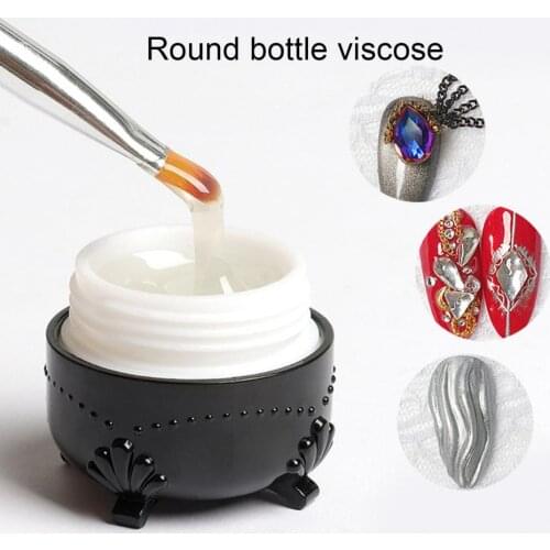 10g/15g FN Nail Drill Glue High Viscosity Lightweight Natural Fingerail Reinforcement UV Gel for Girls лак для ногтей