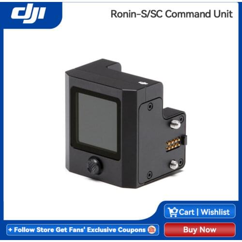 DJI Ronin-S/SC Command Unitusers to set parameters and control the Ronin-S/SC during shooting without using a mobile device