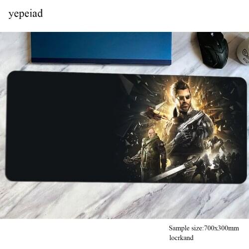 Deus Ex mats cute gaming mouse pad big 700x300x4mm keyboard mousepad wrist rest notebook gamer accessories padmouse mat