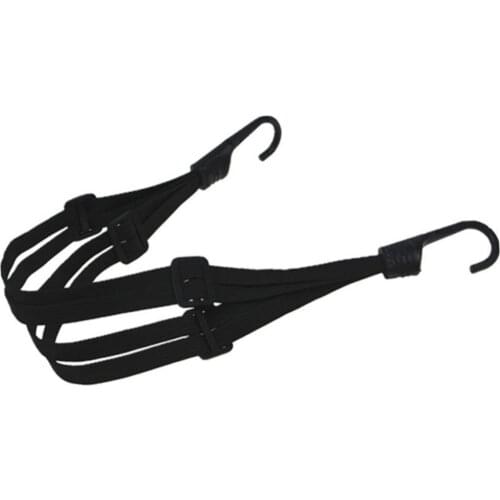Motorcycle Luggage Helmet Elastic Rope Retractable Cord 2 Hooks Elastic Rope Strap for Motorcycle Helmet Luggage 2021