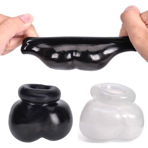 Cock Ring Penis Ring Soft Scrotum Sleeve Ball Stretcher Male Penis Ring Time Delay Penis Pump Toys For Man Sex Toys Sex Shop