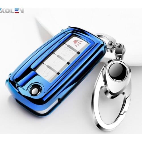 Soft TPU Car Folding Key Case Cover For Nissan X-Trail Juke T32 Rogue F15 Qashqai Tida Murano Maxima Quest Juke Key Holder Shell