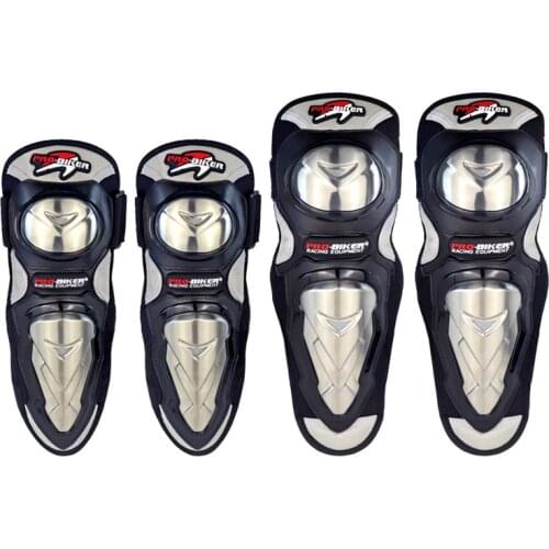 Motorcycle Elbowpads Kneepads Protective Gear Motocross Stainless Steel Elbow Armor Guards Protector Motos Equipement Full Set