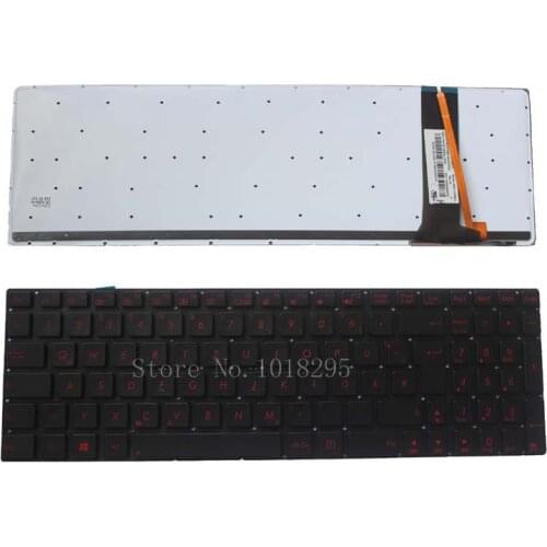 German Laptop Keyboard for ASUS N56 N56V N76 N76V N76VB N76VJ N76VM N76VZ U500VZ N56VV N56VZ U500VZ U500 U500V GR Backlit