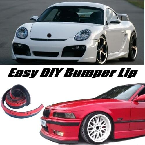 NOVOVISU For Porsche Cayman 987 987C 981 981C Bumper Lip Lips / Top Gear Shop Spoiler For Car Tuning / TOPGEAR Body Kit + Strip