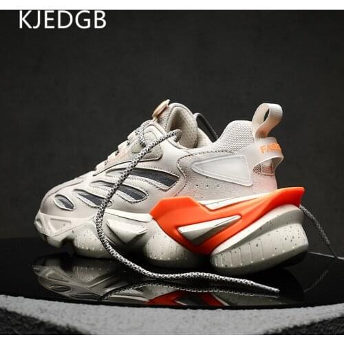 KJEDGB New High Quality Men Casual Shoes Outdoor Fashion Luxury Men Shoes Thick Bottom Chunky Sneakers Support Dropshipping