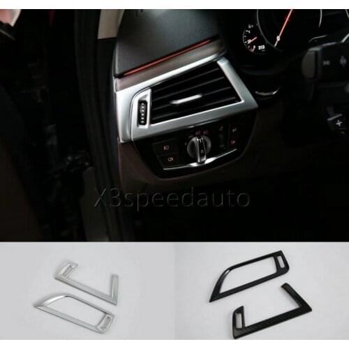 For BMW 5 Series G30 Front Side Air Condition Vent Cover Trim 2pcs Matt Car-styling 2 TYPES